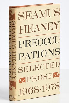 Seamus Heaney, Preoccupations - Selected Prose at Morgan O'Driscoll Art Auctions