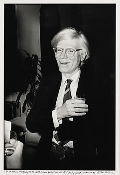John Minihan, Andy Warhol, London (1980) at Morgan O'Driscoll Art Auctions