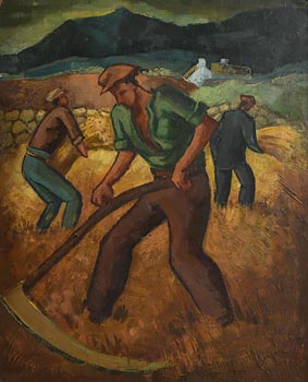 Arthur Armstrong, Cutting the Corn at Morgan O'Driscoll Art Auctions