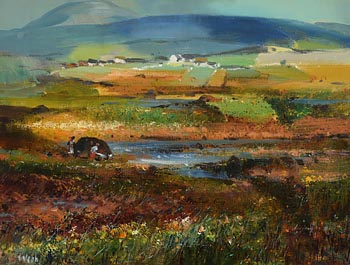 Kenneth Webb, Blanket Bog, Autumn at Morgan O'Driscoll Art Auctions