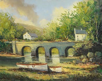 Norman J. McCaig, Cushendun Bridge at Morgan O'Driscoll Art Auctions