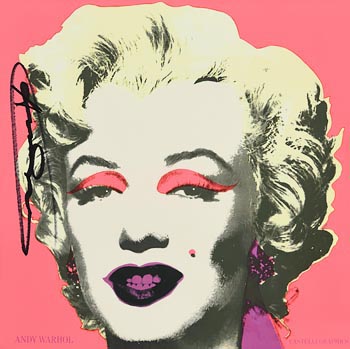 Andy Warhol, Marilyn (Castelli Graphics Invitation) (1981) at Morgan O'Driscoll Art Auctions