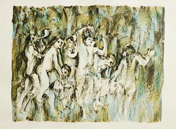 Louis Le Brocquy, Children of the Woods (1991) at Morgan O'Driscoll Art Auctions