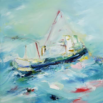 Majella O'Neill Collins, A Drift Ghost Ship (2022) at Morgan O'Driscoll Art Auctions