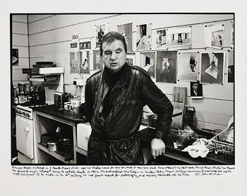 John Minihan, Francis Bacon, in his Studio Home, London 1984 at Morgan O'Driscoll Art Auctions