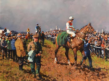 Peter Curling, The Paddock at Kilfeacle, The Scarteen Point to Point at Morgan O'Driscoll Art Auctions
