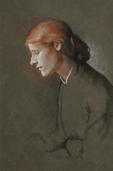 Sir William Orpen, Portrait of Grace Orpen (n�e Knewstub) (c.1901) at Morgan O'Driscoll Art Auctions