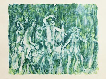 Louis Le Brocquy, Children in a Wood (1991) at Morgan O'Driscoll Art Auctions