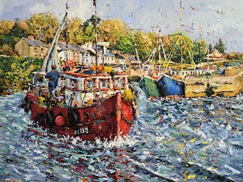 James S. Brohan, Roundstone Harbour at Morgan O'Driscoll Art Auctions