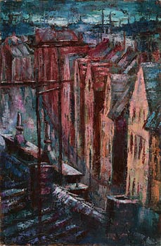 George F. Campbell, Rooftops at Morgan O'Driscoll Art Auctions