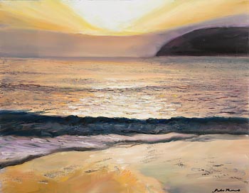 Jules Thomas, Sunset, Stoney Beach at Morgan O'Driscoll Art Auctions