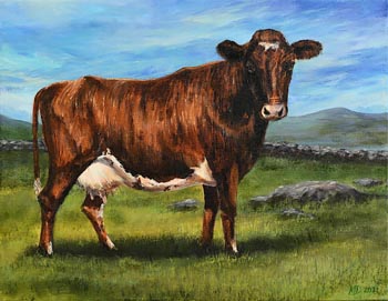 Marie Driscoll, The Brindled Cow (2021) at Morgan O'Driscoll Art Auctions
