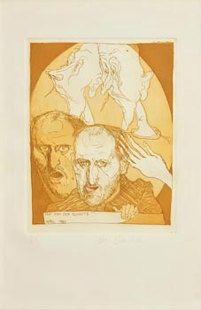 Brian Bourke, Two Heads of Self, Two Heads of Don Quixote (1980) at Morgan O'Driscoll Art Auctions