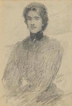 John Butler Yeats, Elizabeth Corbet Yeats - Lolly (1902) at Morgan O'Driscoll Art Auctions