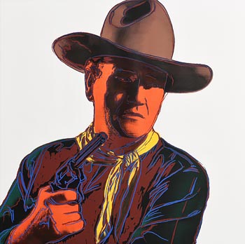 Andy Warhol, Cowboys and Indians - John Wayne at Morgan O'Driscoll Art Auctions