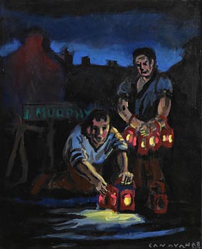 Bernard Canavan, The Lamp Lighters (2008) at Morgan O'Driscoll Art Auctions