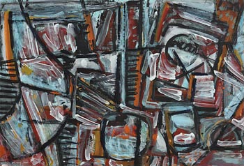 Nevill Johnson, Abstract Interior (1983) at Morgan O'Driscoll Art Auctions