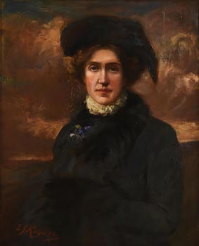 Edward James Rogers, Portrait of a Lady at Morgan O'Driscoll Art Auctions