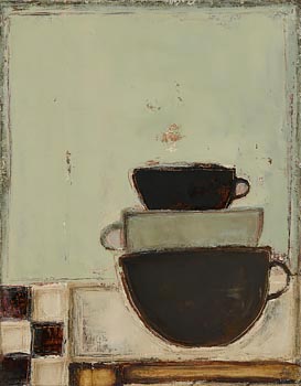 Angi Allen, Still Life - Stacked Cups at Morgan O'Driscoll Art Auctions