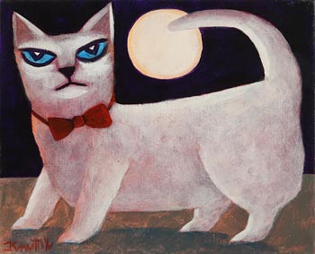 Graham Knuttel, Moonlight Pussy at Morgan O'Driscoll Art Auctions