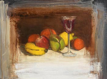 Ian Humphreys, Still Life - Fruit and Wine at Morgan O'Driscoll Art Auctions