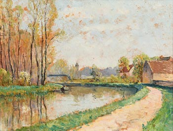 Jean Lafon, Route au Bord de l'Oise at Morgan O'Driscoll Art Auctions