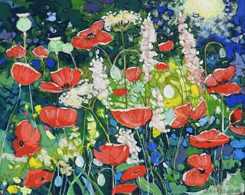 Victor Richardson, Poppies at Morgan O'Driscoll Art Auctions