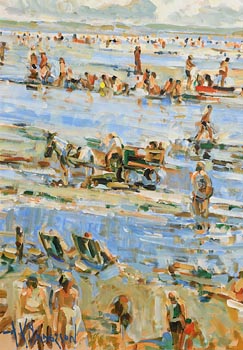 Arthur K. Maderson, Low Tide, Tramore at Morgan O'Driscoll Art Auctions