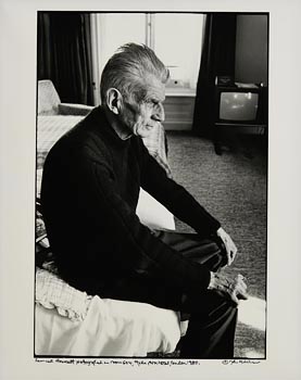 John Minihan, Samuel Beckett, Hyde Park Hotel, London 1980 at Morgan O'Driscoll Art Auctions