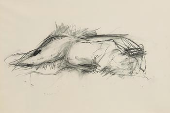 Barrie Cooke, Study for Big White Nude (1962) at Morgan O'Driscoll Art Auctions