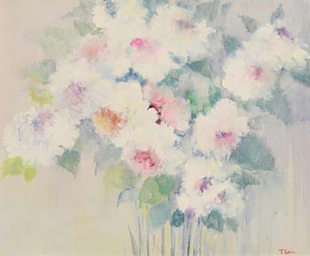 Tom Carr, Still Life - White Flowers at Morgan O'Driscoll Art Auctions