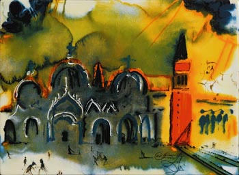 Salvador Dali, St. Mark's Square, Venice 1980 at Morgan O'Driscoll Art Auctions