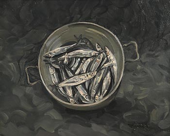 Jeremiah Hoad, Sprats in a Colander at Morgan O'Driscoll Art Auctions