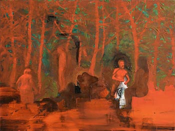 Daniel Coombs, Study for Red Bather (2006) at Morgan O'Driscoll Art Auctions