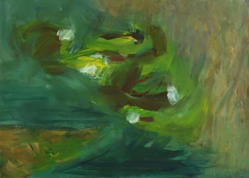 Nancy Wynne-Jones, Waterlilies (1995) at Morgan O'Driscoll Art Auctions