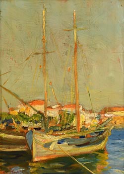 Samuel Connolly Taylor, The Harbour, Concarneau at Morgan O'Driscoll Art Auctions