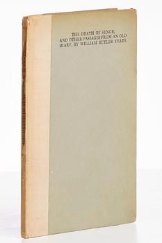 William Butler Yeats (1865-1939), The Death of Synge, and other Passages from an Old Diary, by William Butler Yeats at Morgan O'Driscoll Art Auctions