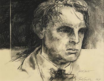 Jack Coughlan, Portrait of W.B. Yeats (1967) at Morgan O'Driscoll Art Auctions
