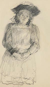 John Butler Yeats, Girl in Sunday Dress at Morgan O'Driscoll Art Auctions