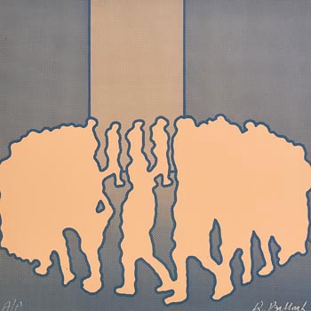 Robert Ballagh, Prisoners at Exercise after Dawn at Morgan O'Driscoll Art Auctions