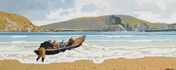 John Francis Skelton, Tidal Rush, Keen and Minaun Cliffs, Mayo at Morgan O'Driscoll Art Auctions