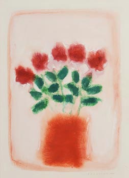 Neil Shawcross, Still Life - Flowers in a Stone Jar (1988) at Morgan O'Driscoll Art Auctions