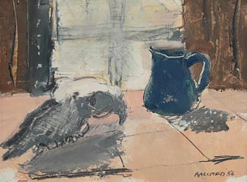 Brian Ballard, Blue Jug and Skull (1986) at Morgan O'Driscoll Art Auctions