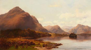 Alexander Williams, The Lower Lake, Killarney (1894) at Morgan O'Driscoll Art Auctions
