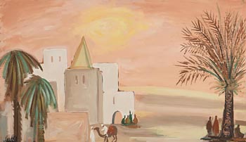 Markey Robinson, North African Village at Morgan O'Driscoll Art Auctions
