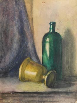 John Luke, Still Life - Wine and Goblet at Morgan O'Driscoll Art Auctions