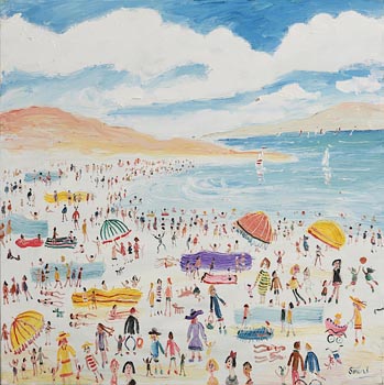 Simeon Stafford, Beach Scene at Morgan O'Driscoll Art Auctions