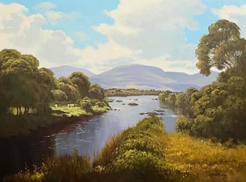 Michael McCarthy, Summer on the Gweebarra River, Donegal (2002) at Morgan O'Driscoll Art Auctions