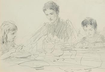 John Butler Yeats, The Artist's Family at Morgan O'Driscoll Art Auctions