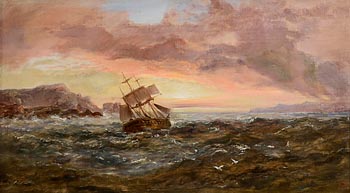 William McEvoy, Heading Out in Choppy Waters at Morgan O'Driscoll Art Auctions